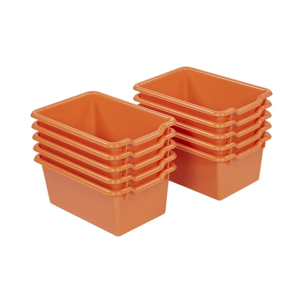 Scoop Front Storage Bins Orange