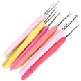 thumbnail image 2 of 10Pcs DIY Craft Crochet Hooks Kit Metal Knitting Crochet Needles with Rubber Handle, 2 of 8