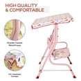 thumbnail image 4 of Outsunny Kids Porch Swing, Outdoor 2-Seat Patio Chair, Toddler Glider with Adjustable Canopy, Seat Belt for Garden Backyard Rabbit Pattern, 4 of 9
