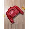 thumbnail image 4 of Kids Coat, Girls Solid Color Turn-Down Collar Long Sleeve Jacket Tops for Spring Fall, 2-8 Years, 4 of 10