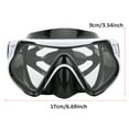 thumbnail image 3 of Silicone Adults Snorkeling Goggles Toughened Glass Large View Swimming Glasses Diving Equipment Diving Accessories, 3 of 10