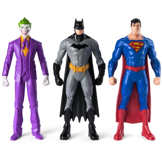 Set de figuras de acción DC Comics Batman Superman Joker 24 cm