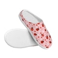 thumbnail image 3 of Fotbe Flowers And Ladybugs Pattern Women's Fuzzy Curly Fur Memory Foam Loafer Slippers Indoor Outdoor Slippers Winter Home Shoes-37/38, 3 of 7