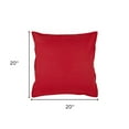thumbnail image 3 of Red Solid Color Flange Edge Throw Pillow, 3 of 5