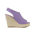 thumbnail image 3 of BLISSFUL STEP Women's Espadrilles Platform Heel Wedges Sandals Purple 5.5, 3 of 7