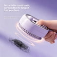 thumbnail image 3 of Electric Steam Brush for Hair, Detangling Steam Brush, Rechargeable Steam Hair Straightener with Water Spray, Reduce Frizz, Nourishes Hairs, Anti-Static (Pink), 3 of 8