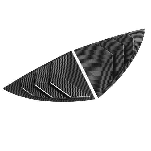 2PCS Side Window Louvers Trim, Side Window Spoiler Splitter Shade Cover Replacement For Model Y 2021 To 2023