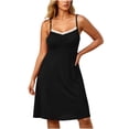 thumbnail image 2 of Diufon Nightgowns for Women Plus Size Lace V Neck Camisole Night Dress Summer Loose Outdoor & Home Sleepwear, 2 of 10