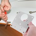 thumbnail image 3 of MasteelfCA 8pcs Hinge Repair Plate Door Hinge Filler Plates Hinge Repair Kit Cabinet Hinge Repair Plate, 3 of 7