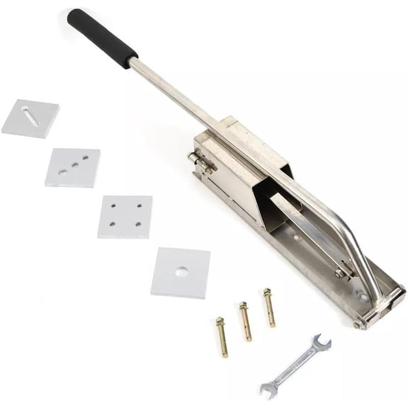 RustyVioum Clay Extruder Set, Wall Mounted Clay Extruder Stainless Steel Clay Extruder with Handle, 4-Layer Mold Ceramic Soft Clay Extrusion Mud Clay Tool Machine