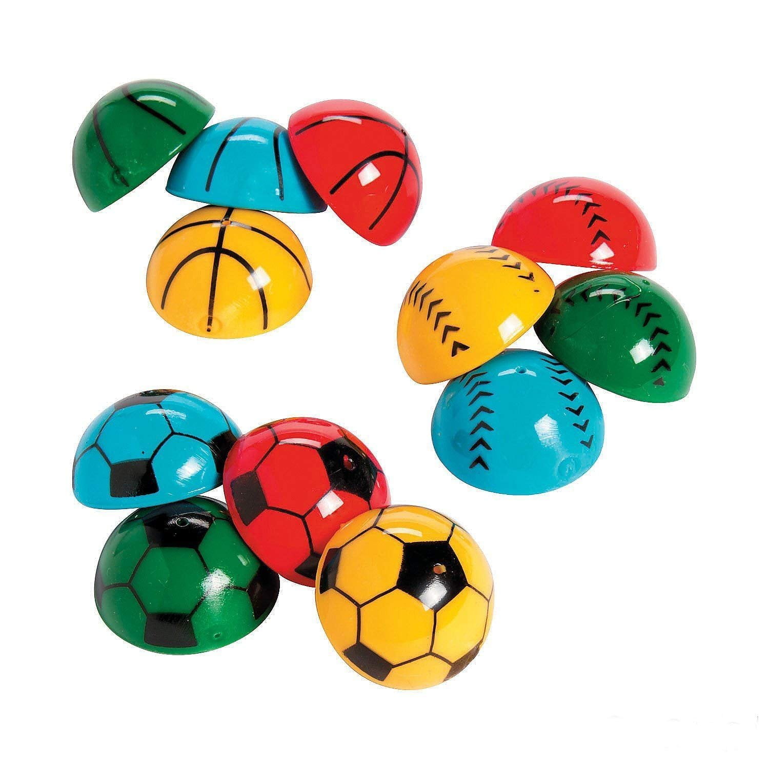 Sports Pop Up Poppers 1.25 Inches Pack Of 12 Assorted Vibrant