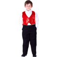 thumbnail image 1 of Gilet Rouge à Sequins pour Enfants, Petit - Âge 4 à 6, 1 of 1