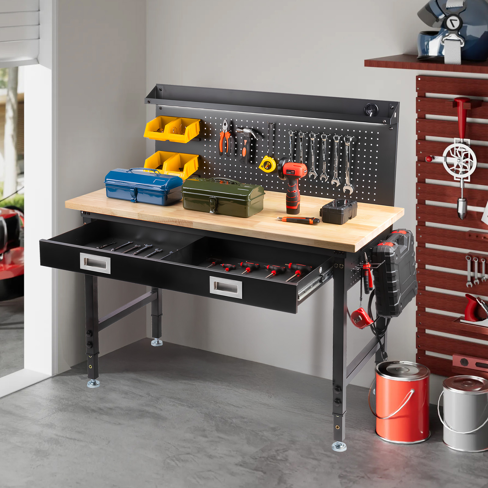 Muwood Workbench 48 x 24 inches with LED and Power Outlets photo 2