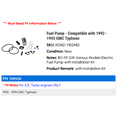 thumbnail image 2 of Fuel Pump - Compatible with 1992 - 1993 GMC Typhoon, 2 of 2