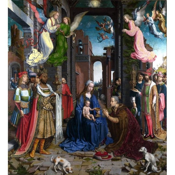 Gossaert "Adoration of the Kings" Glossy Poster