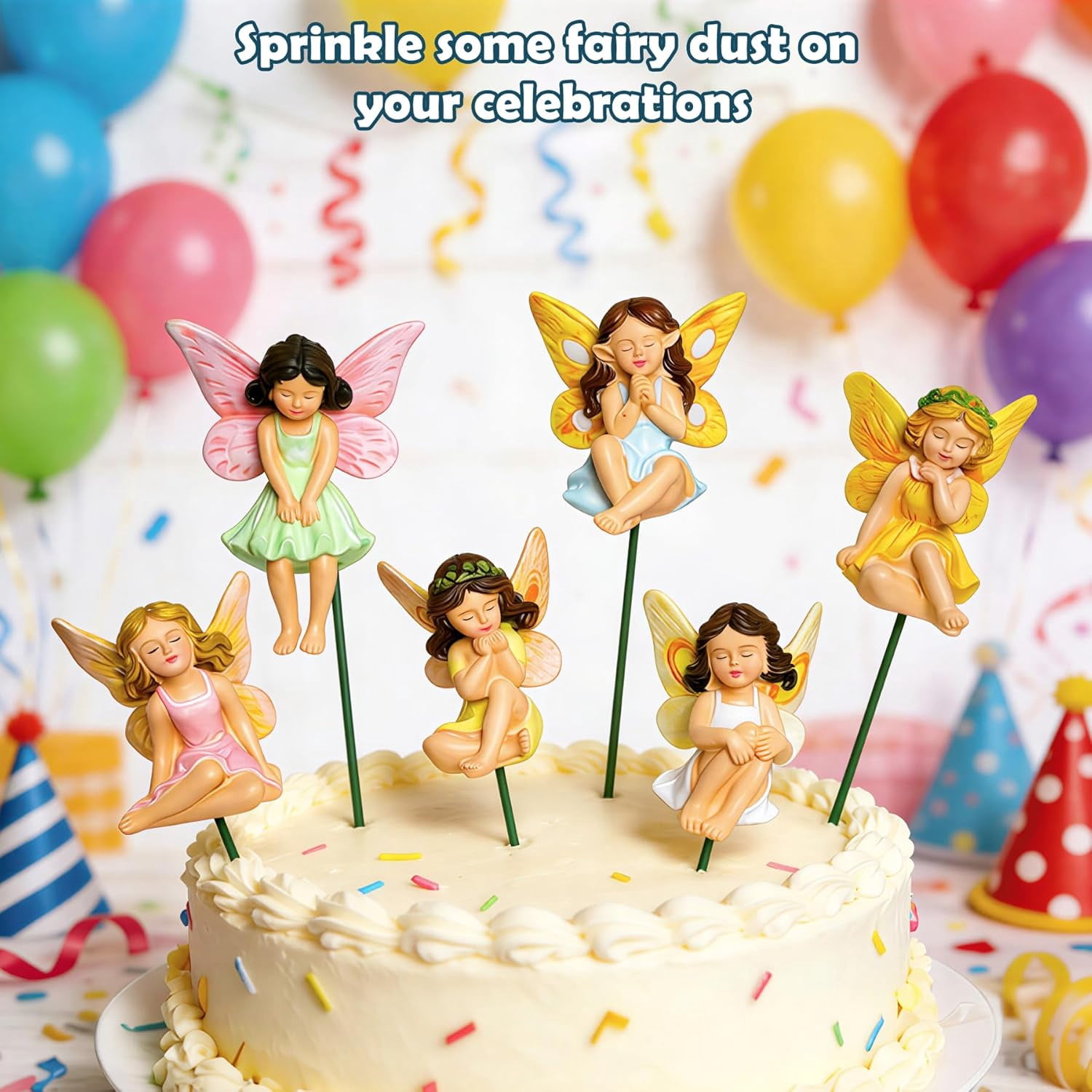 Miniature Fairy Figurines - 6Pcs Mini Fairies for Fairy Garden & Tiny Elf Garden Accessories for Home Outdoor Yard Lawn Supplies Flower Pot Decor