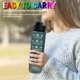 thumbnail image 4 of Tazas de agua de 1000 ml para adultos y niños hervidor deportivo motivacional con degradado de paja (negro) JShteea Libre de BPA, 4 of 6
