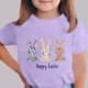 thumbnail image 1 of Blusas y camisas de manga corta con cuello redondo Camiseta estampada de manga corta de Pascua para niños Cuello redondo Manga corta Casual Versátil Para niñas Niños Top de poliéster, 1 of 5