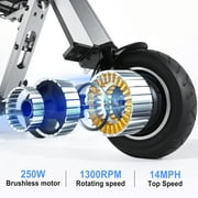 TopMate ES35 Electric Scooter 3 Wheels for Adults Travel & Airline Friendly with 7.8Ah Removable Battery, 10-inch Tires Foldng Mobility Scooter with Reverse Function, Lightweight E-Tricycle 15 mph