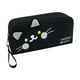 thumbnail image 1 of Soporte de lápiz de bolsa de lápices de estilo gatito lindo con compartimentos multifunción de papelería de papelería Case de bolígrafo para niños de Negro, 1 of 8