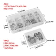 thumbnail image 2 of 10/40Pcs Silver Fishing Guide with Anti-Tangle Rod Tip Guide Ring Eyeliner Ring, 2 of 8