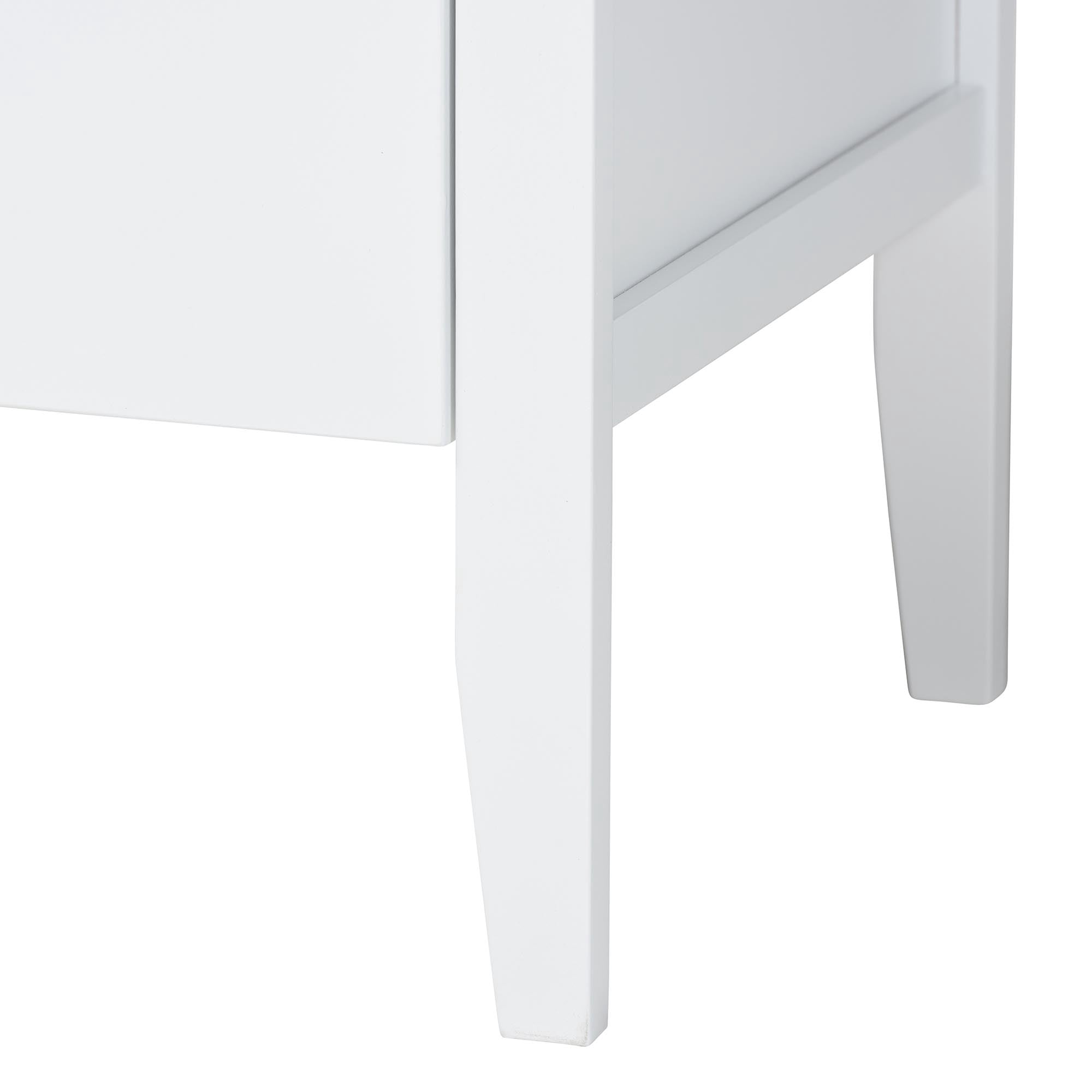 Baxton Studio Lara Modern Dresser, 6-Drawer, White