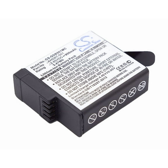 900mAh 601-10197-00, AABAT-001, AHDBT-501 Battery for GoPro Hero 5 ASST1 CHDHX-501, Hero 2018