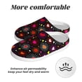 thumbnail image 6 of KLL Geometric Hearts Pattern Adult Unisex Cozy Slippers,Fuzzy Slip-on Slippers TPR Sole Slippers Comfort Plush Home Footwear for Indoor & Outdoor-13, 6 of 7