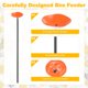 thumbnail image 2 of Uxcell 1-Pack Estación de Riego para Abejas, 30cm/11.8 Pulgadas Baño de Resina para Jardín, Colorido Cuenco de Baño de Mariposas para Decoración al Aire Libre/Jardín/Campo [Naranja], 2 of 6