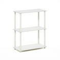 thumbnail image 1 of Furinno Turn-N-Tube 3-Tier Compact Multipurpose Shelf Display Rack, White/White, 1 of 1