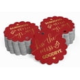 thumbnail image 2 of Inkdotpot Pack Of 50 Real Gold Foil Paper Tags Kiss The Miss Goodbye Bridal Shower Favor Hang Tags, 2 of 6
