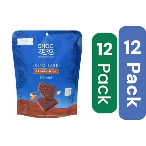 ChocZero Bark Milk Chocolate Almond 6 oz (Pack Of 12)