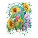 thumbnail image 1 of Cuadros Decorativos 11CT punto de cruz completo Animal flor estampado DIY pared arte manualidades hogar bordado Ehuebsd Nuevos Originales, 1 of 9