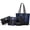 4-Blue&Black, variant on AICARE Women's 2-Piece Handbag Tote Bag Set with Matching Wallet