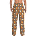 thumbnail image 3 of Xecao Squirrel And Maple Leaves Men's Straight Lounge Pajama Pants: The Ultimate in Comfortable Sleepwear, 3 of 9