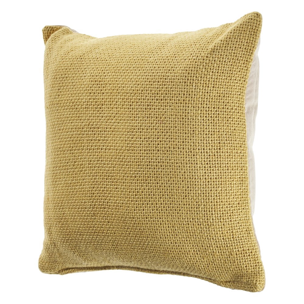 Harlow Hill Hand-stitched Yellow Solid All-Natural Cotton Pillow Cover