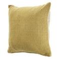 thumbnail image 7 of LR Home Gavin 18" x 18" Gold Solid Cotton Adult Decorative Throw Pillow Cover, 7 of 7