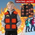 thumbnail image 2 of QATAINLAV Kids Lightweight Heated Vests 13 Heating Zones Waistcoat Down Skiing Coat Winter Clothes for Teen Girls Boys, Black, Birthday Gifts, 2 of 10
