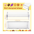 thumbnail image 3 of 4 Pieces Clear Cracker Tray for Serving Rectangular Cracker Holder Acrylic Serving Tray Food Display Stands for, 3 of 5