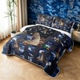 thumbnail image 3 of Manfei Rustic Duck Wildlife Twin Quilt Set, Contemporary Art Camouflage Twin Coverlet Set, Navy, 2pcs, 1 Bedspread and 1 Pillowcase, 3 of 7