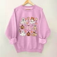 thumbnail image 2 of VKOYWKM Womens Oversized Sweatshirt Halloween Cute Ghost Graphic Sweatshirt Party Tops Fall Long Sleeve Crewneck Sweatshirts Vintage 90s Halloween Sweatshirt, 2 of 5