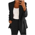 thumbnail image 6 of Enjoytime 2 Piece Sets for Women Solid Color Long Sleeve Button Down Blazer Long Pants Suit Set Business Casual Work Outfits Plus Size Womens Clothing, 6 of 8