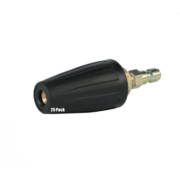 25 Pack Erie Tools Pressure Washer Rotating Turbo 3.5 Nozzles 3000 PSI QC