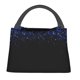 thumbnail image 1 of Easygdp Black Blue Glitter Sparkles Bolsa de Almuerzo Insulada Reutilizable, Bolsa de Mano y Bandolera para Oficina, Trabajo, Viajes, 1 of 6