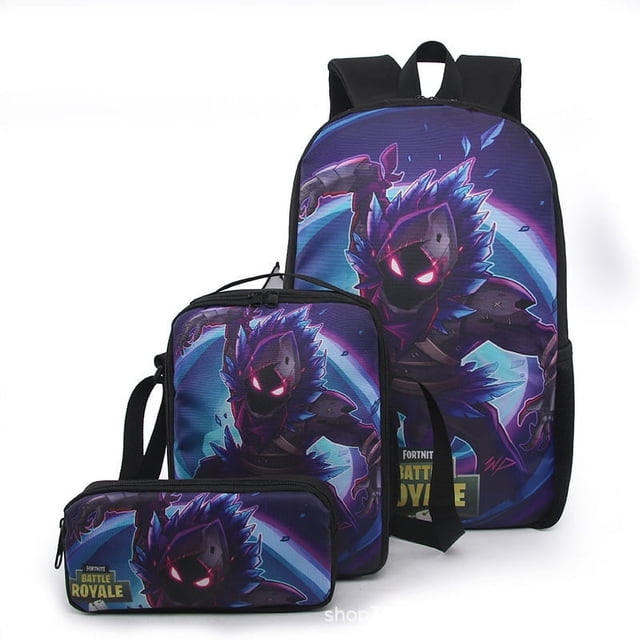 Game Backpack 17 Inch Beautiful Leisure Travel Backpack 3 Piece Set, Large Capacity Backpack Breathable Portable LightXICEN