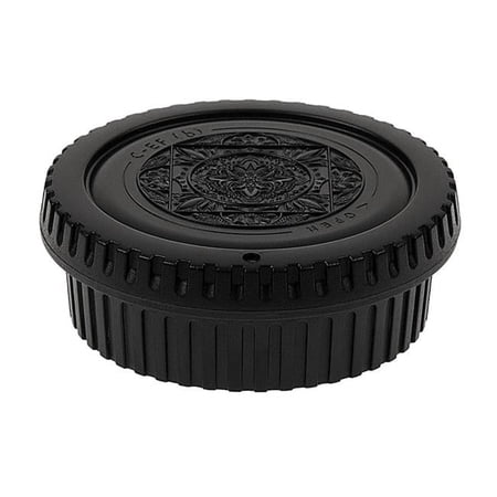 Fotodiox Cap-Set-EOS-BLK Designer Camera Body & Rear Lens Cap for Canon EOS EF & EFS Camera Black