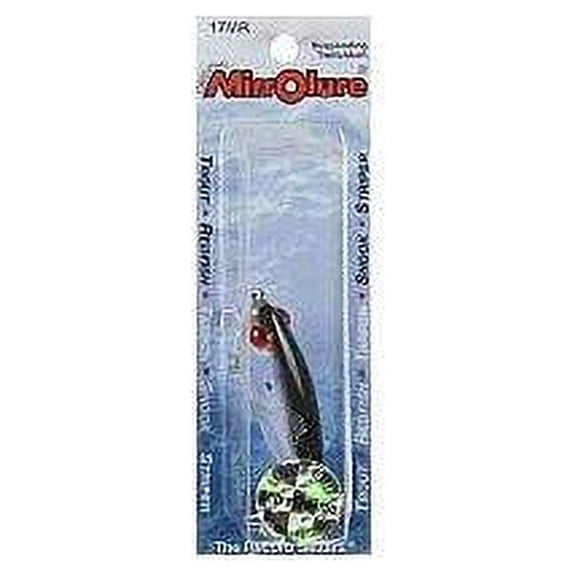MirrOlure Mirrodine-Suspending Twitch Bait2-5/8" 3/8oz Black Back/White/Silver 17MR-21