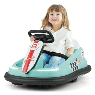 Infans 6V Electric kids Ride-on Bumper Car w/ 360° Spinning Dual Motors 2 Speeds Green