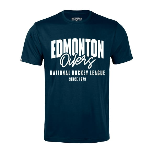 Men's Levelwear  Navy Edmonton Oilers  Richmond Response T-Shirt