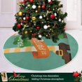 thumbnail image 6 of FMSHPON Funny Leprechuan Xmas Christmas Tree Skirt Stand Mat for Holiday Party Decoration Indoor Outdoor 48 inches, 6 of 6